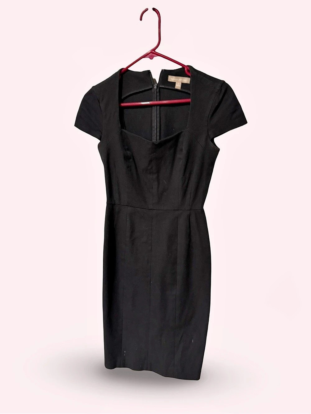 Banana Republic Black Midi Dress Size 2 Like New